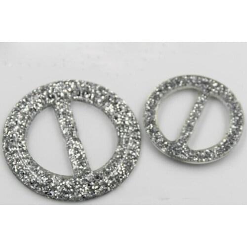 New arrival outlets clothing accessories waist button silver powder round belt buckle 10pcs