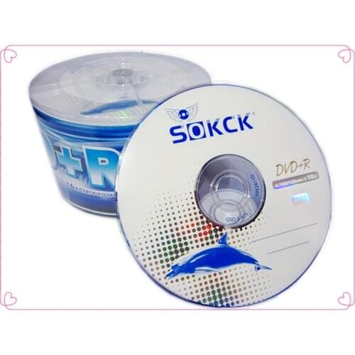 KCK 4.7GB KCK DVD+R 1-16X 50pcs/lot pack in bags free shipping