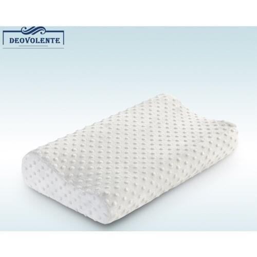 Memory Foam Orthopedic Neck Soft Pillow Massager Fiber Slow Rebound Foam Travel Pillow Cervical Health Care