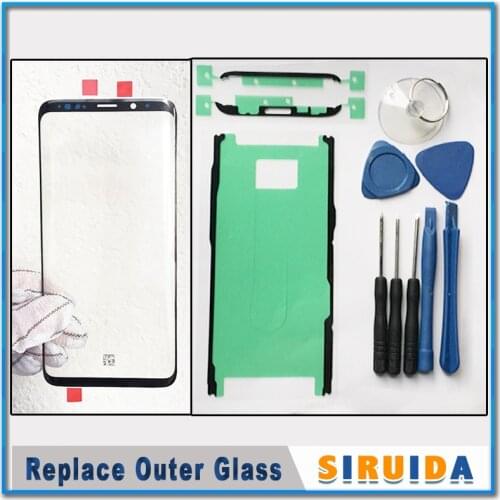 Original LCD Front Glass Outer Lens For Samsung Galaxy S8 G950F S8+ plus Note 8 S9 S9Plus Broken Touch Screen Replacement Repair