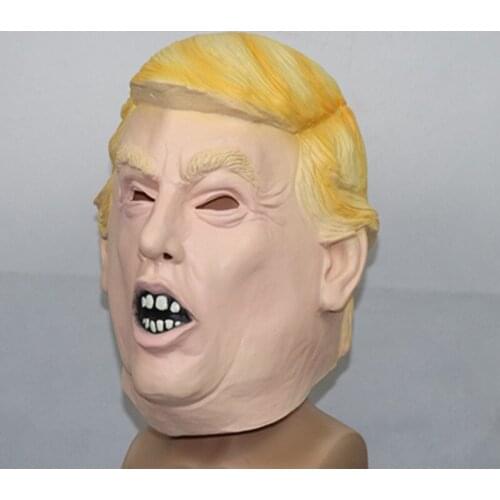 Halloween Dress Latex Donald Trump Mask High Quality Rubber Trump President Roar Mask