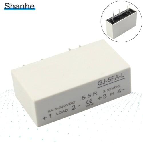 Mager MGR GJ-5FA-L DC-DC PCB SSR In 3-32VDC,Out 5-220V DC 5A Solid State Relay