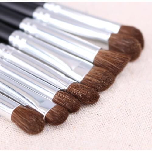 Professional Eyes Makeup Brushes Set Nature Hair Eye Shadow Liner Brow Contour Blending Highlight Smudge Make up Tools Kit