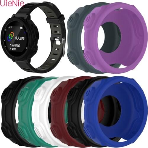 Silicone protective shell For Garmin Forerunner 235/220/230/620/630/735XT Sports Watch Screen protector case cover