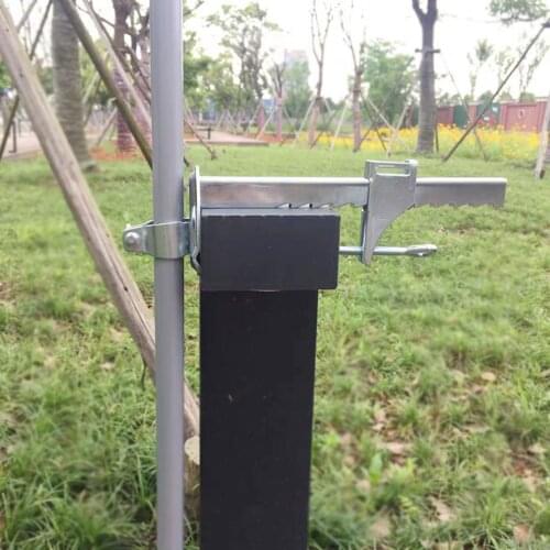 Steel Fishing Umbrella Clamp Bench Balcony Garden Bracket Silver