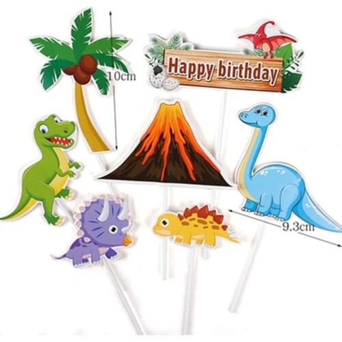 Dinosaur Theme Party Cake Toppers Jungle Safari Birthday Party1st Birthday Party Jurassic World Party Baby Shower Boys Birthday