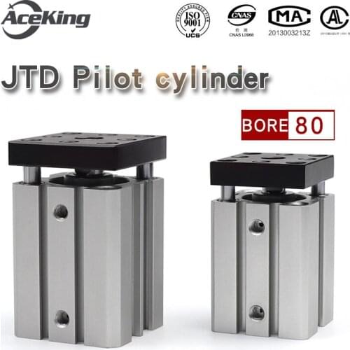 Tri-shaft thin guide rod with Baffle Cylinder Jtd-80x5x10x15x20x25x30-se2 non-rotating hard cylinder body fully oxygen hardened