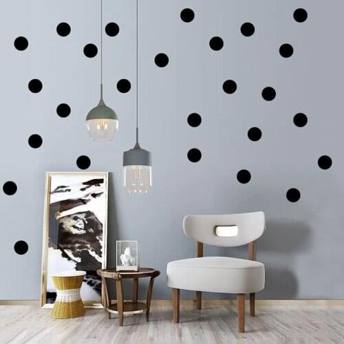 Round Dots Pattern Vinyl Wall Art Decals Nursery Room Removable Decoration Wall Stickers for Kids Rooms Home Decor