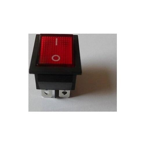 10pcs Red Light Illuminated 4 Pin DPST ON/OFF Snap in Rocker Switch 10A 20A 250V