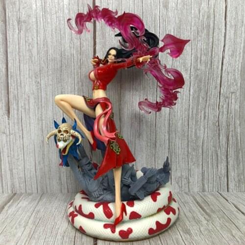 34cm One Piece Sexy Boa Hancock Battle Form Action Figure Toys PVC Full-length Desk Decoration Collection Model Statue