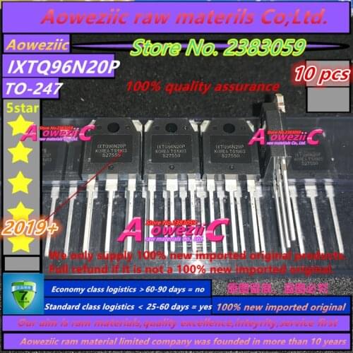 Aoweziic 2019+ 100% new imported original IXTQ96N20P 96N20P 96N20 TO-247 Inverter Welder Pipe 96A 200V