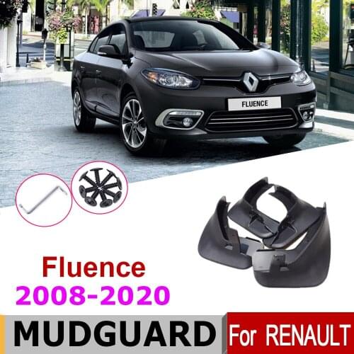 Car Mudflap Fender For Renault Fluence 2020-2008 Over Fender Mud Flaps Guard Splash Flap Mudguard Accessories 2012 2011 2010