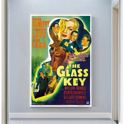CP1141 The Glass Key Classic Hot Movie Print Silk Fabric Poster Indoor Wall Art Decor Gift