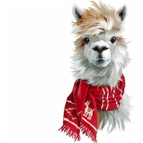 Dawasaru for Pretty Llama Funny Car Stickers Vinyl Waterproof RV VAN Car Accessories JDM Anime Sign Logo 13cm X 7cm