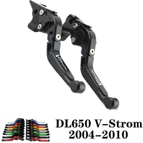 For SUZUKI DL 650 DL650 V-Strom 2004 2005 2006 2007 2008 2009 2010 CNC Motorcycle Adjustable Brake Clutch Lever Levers Folding
