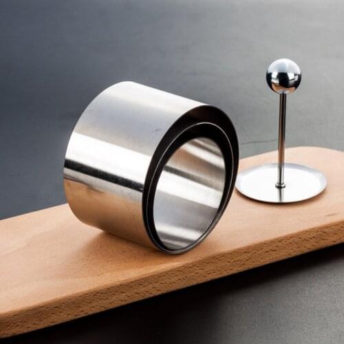 Three-piece Hotel Chef Set Dish Cold Dish Styling Kitchen Gadget Good Stainless Steel Round Cold Dish Modeling Mold