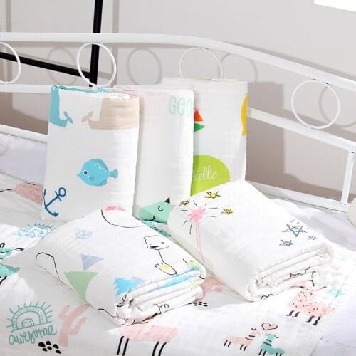 Baby Blanket Cotton Super Soft Kids Keep warm Blankets Newborn Swaddle Infant Wrap Bath Towel Girl Boy Stroller Cover Blanket