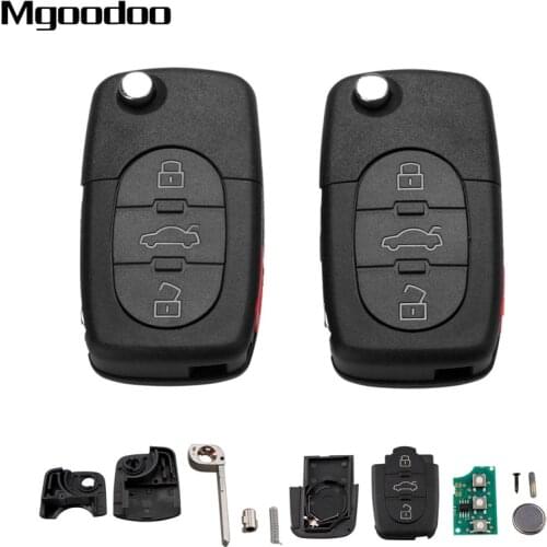 2Pcs 3+1Buttons Remote Folding key 315MHz 4D0837231E 4D0837231P 4D0 231E For Audi A4 S4 A6 A8 TT Quattrol Cabriolet RS6 Allroad