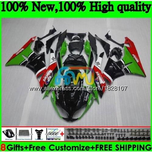 Body For KAWASAKI ZX636 ZX600 Green black ZX-6R ZX 6R ZX 636 600CC 9BS.22 ZX-636 ZX6R 09 10 11 12 2009 2010 2011 2012 Fairing