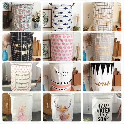 Dropshipping Laundry Basket Storage 40*50cm Large Basket For Toy Washing Basket Dirty Clothes Sundries Storage Baskets Box