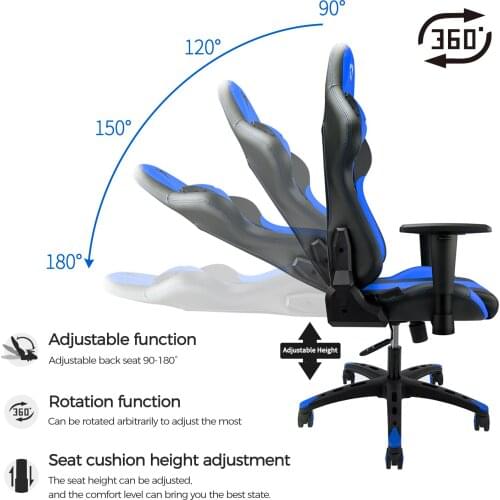 Carry Chairs LOL Gaming Chair Computer 180 Degree Reclining Office Chairs Comfortable Executive Seating Leather Computer