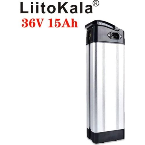 LiitoKala 36V ebike 36V 250W 350W 500W Electric Bicycle Battery 36V 15Ah Silver Fish Lithium ion battery with
