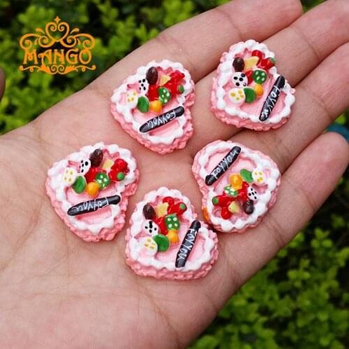 1:12 Dollhouse Miniature Fruit cake for you 5pcs Free Shipping