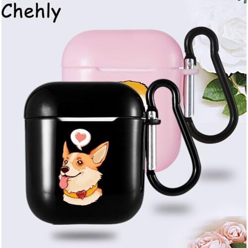 Corgi Soft Silicone Case for Apple Airpods 1 2 Pro Shockproof Bluetooth Wireless Headphone Earphone Protective Accessories Cover