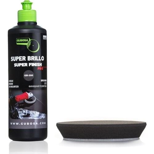 Dark car polishing kit, super brightness, SUPER FINISH, antihologram, black car polish