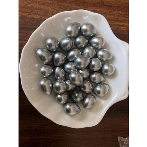 Natural Shell Pearl Teardrop Half Drilled Hole fit DIY Earring Dangle Beads 10pcs Semi-finished Drop Jewelry Beads FP028