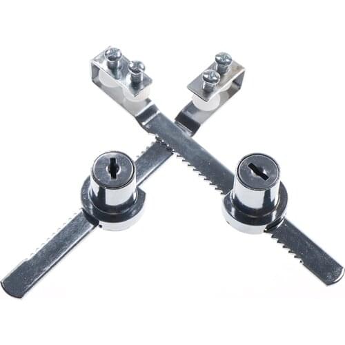 NEW 1 Set Durable Practical Cabinet Sliding Glass Door Lock+Keys For Reptile Vivarium Showcase Display Case Wholesale