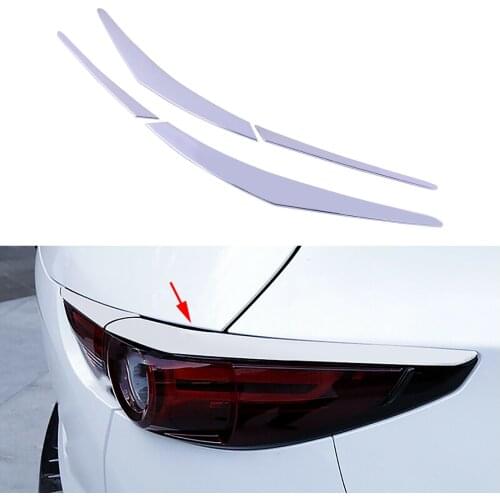 New 4Pcs Chrome Rear Tail Light Lamp Eyelid Cover Trim Bezel Fit for Mazda CX-5 KE 2012 2013 2014 2015 2016