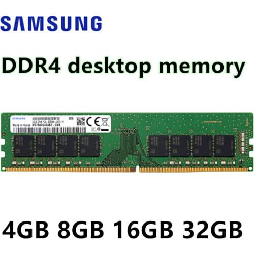 SAMSUNG DDR4 RAM 16GB 32GB PC4 3200MHz 288 PIN UDIMM 1.2V Desktop memory