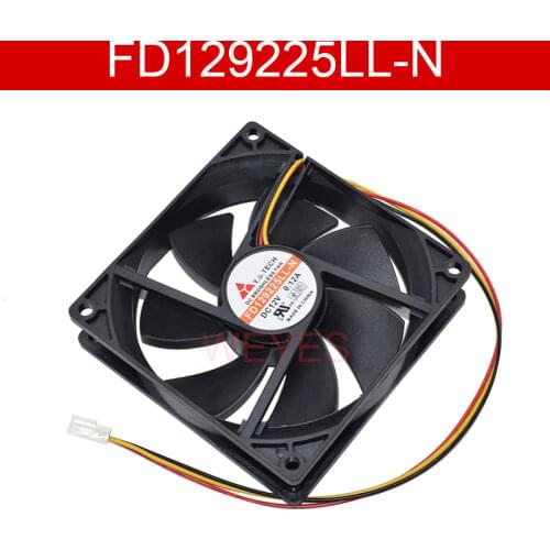 Genuine new for Y.S TECH FD129225LL-N DC 12V 0.12A 90x90x25mm 3-Wire Server Cooling Fan
