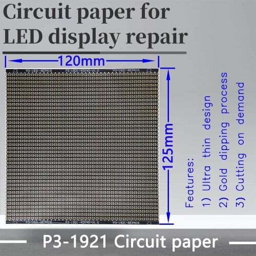 P3 Series Circuit Paper LED Module PCB Pad Repair P3-1415/ 2121 120X120mm Circuit Paper To Repair PCB During Installation