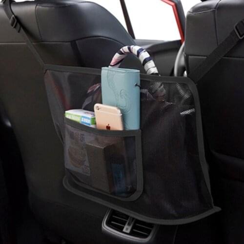 Car Net Pocket Car Seat Storage Handbag Holder Between Seat Storage Hanging Bag Pet Net Barrier Dog Net Barrier Auto Accessories