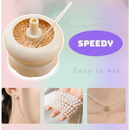Bead Spinner Manual Fast Beader Connection Jewelry Bracelet Making Bead String Tool Wooden Crafts DIY Making Bead Spinner Holder