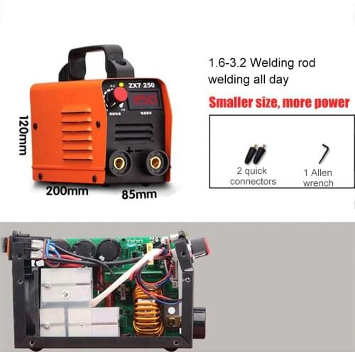 MIG TIG Welder Inverter Welding Machines Zx7-250 220V 250A Portable Digital Display IGBT High Frequency Inverter Welding Machine