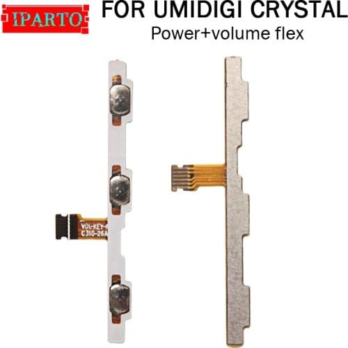 UMIDIGI CRYSTAL Side Button Flex Cable 100% Original Power + Volume button Flex Cable repair parts for UMIDIGI CRYSTAL