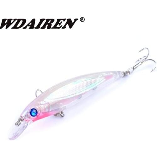 1Pcs Sinking Laser Fishing Lure Minnow Hard Artificial Bait 3D Eyes 11cm 13.5g Fishing Wobblers Crankbait Fishing Tackle