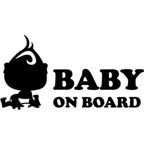 17X8.8CM Cartoon BABY ON BOARD Vinyl Car Sticker Fashion Car Bumper Decoration Decal Accessories