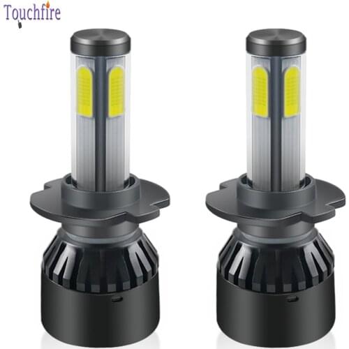 2Pcs/lot Mini Car LED Headlight H7 Bulb D1S D2S D3S H1 H3 H4 H11 H13 H15 HB3 9005 HB4 9006 9012 10000LM Auto light 4 Side Lamp