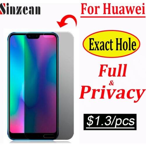 20pcs 2.5D Full Cover EXACT HOLE Privacy Tempered Glass For Huawei P30/Mate 20/P20 Pro/P40 LITE/P50 Anti SpyScreen Protector