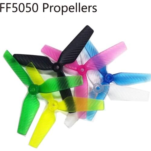 4 Pair High-quality FF5050 5050 3-blade Carbon Grain Direct Drive Propeller Prop CW/CCW for FPV Mini Quadcopter RC drone