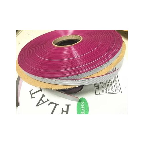 76Mtr/Roll 40P 1.27mm 250Ft Grey Ribbon Flexible Flat Cable Wire For 2.54mm IDC SOCKET FC-40P 2651VW-1