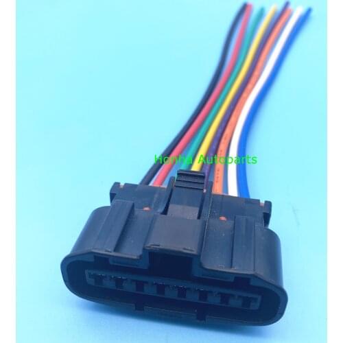 8 Pin Automotive Electrical Connector Plug With Pigtail For Mitsubishi V33 V34 Lancer MAF Sensor And Ignition Distributor