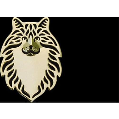 Women and Men Lapel Pin Norwegian Forest cat Terrier Brooch Trendy