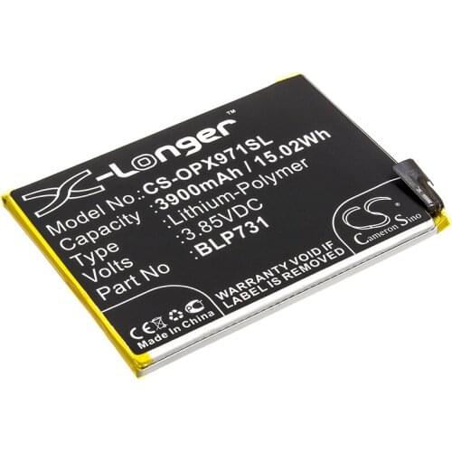 CS 3900mAh / 15.02Wh battery for OPPO Realme 5 Pro, RMX1971 BLP731