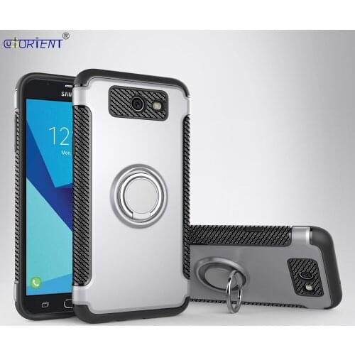 For Samsung Galaxy J7 Perx J727 Cases J7 Sky Pro V Finger Ring Shockproof Case Galaxy Halo Wide 2 Car Holder Stand Full Cover