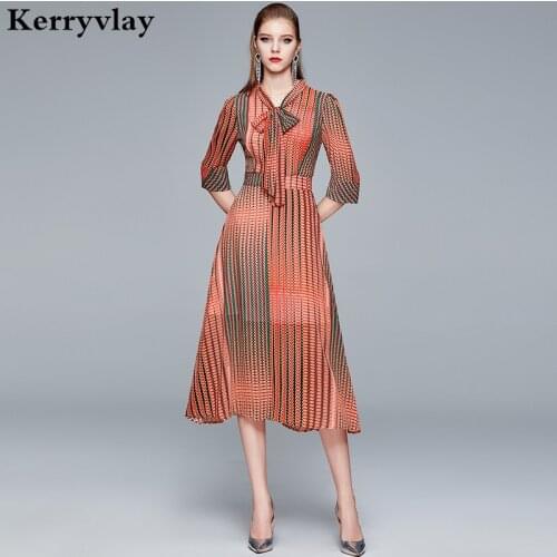 Elegant Dignified Printed Chiffon Summer Dress Vestidos Verano 2021 Mujer Lady Fashion Lace-up Midi Party Dress Women K6646